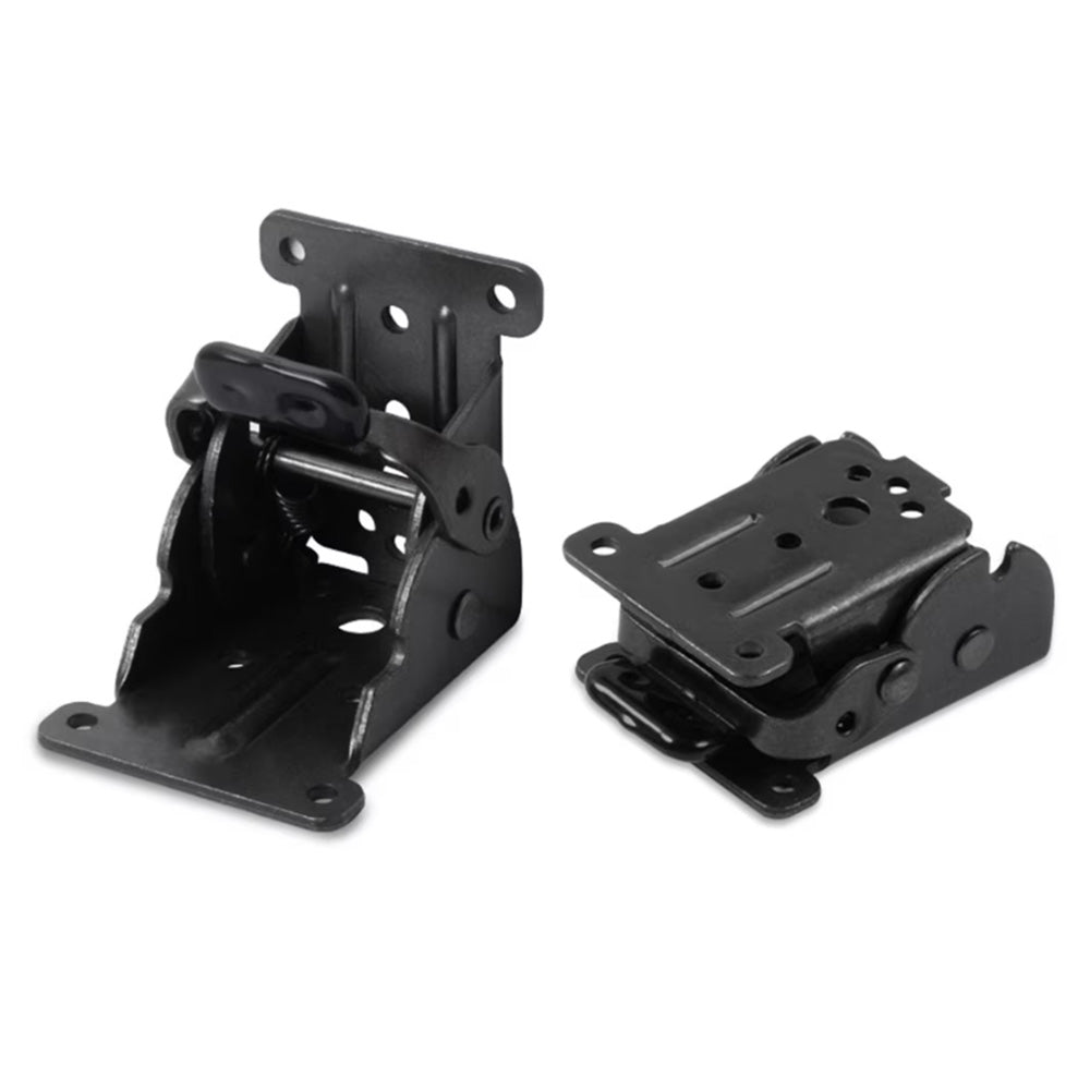 4Pcs Self Locking Folding Hinge for Tables Chairs and Workbenches-Black