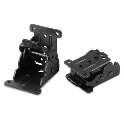 4Pcs Self Locking Folding Hinge for Tables Chairs and Workbenches-Black
