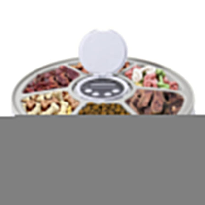 Automatic Pet Feeder 6 Meal Timed Pet Feeder for Cats Small Dogs