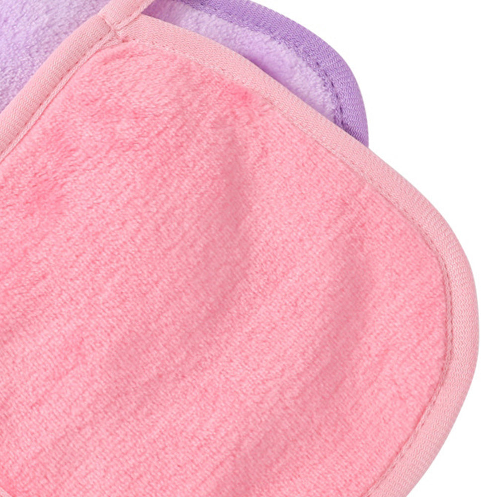 14 Piece Reusable Flannel Makeup Remover Cloth Set in 7 Colors