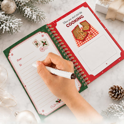 Christmas Gift Card Book Coil Bound Card Holder Book - Christmas Tree