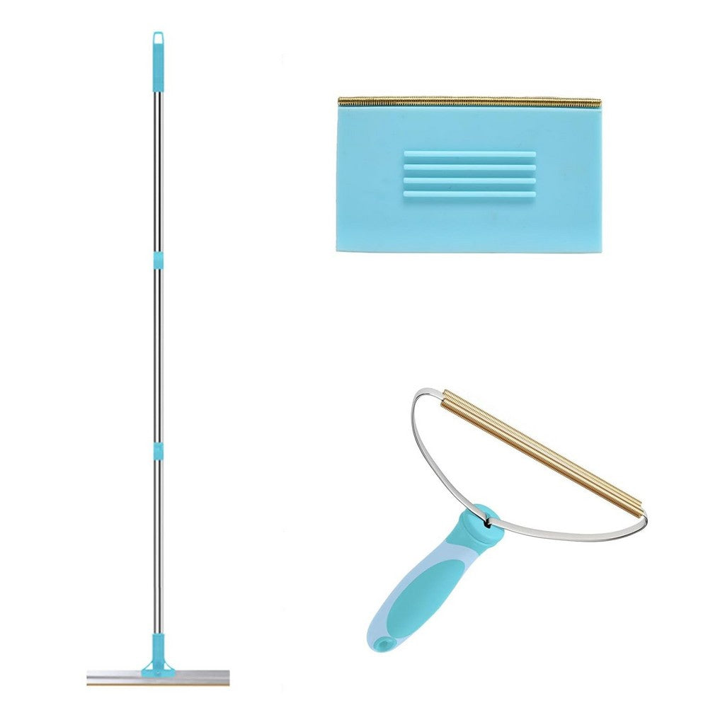 3Pcs Pet Hair Remover Tool Carpet Rake for Rugs Cat Bed Car Trunk