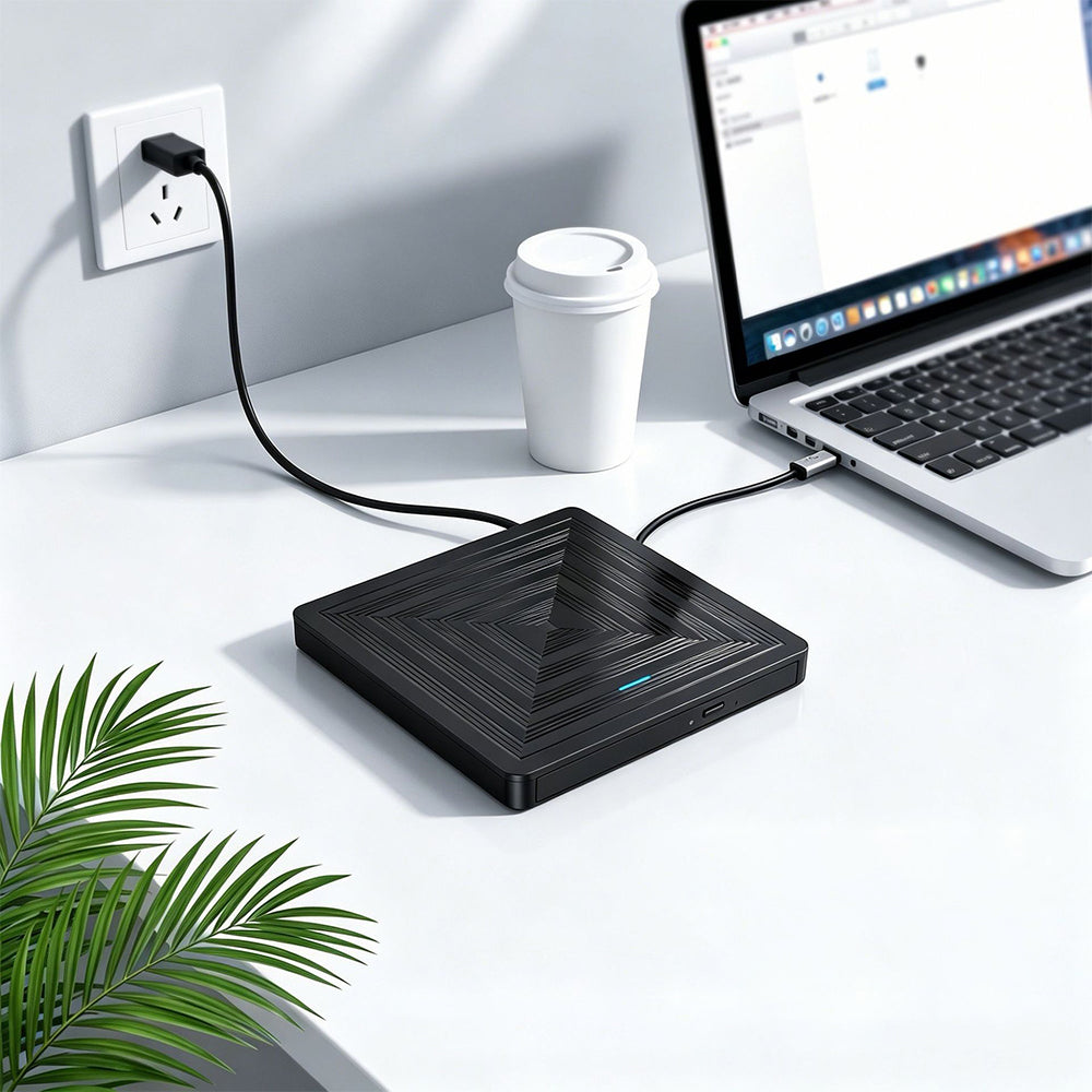 8-in-1 USB Hub with DVD Writer