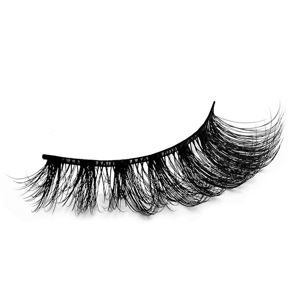 28 Pairs Lashes Full Volume False Eyelashes Synthetic Fibers Eyelashes Natural Look Cat Eye