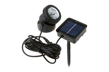 2Pcs 6 LED Solar Spot Light Outdoor Garden Landscape Pool Yard Lawn Patio Lamp-White