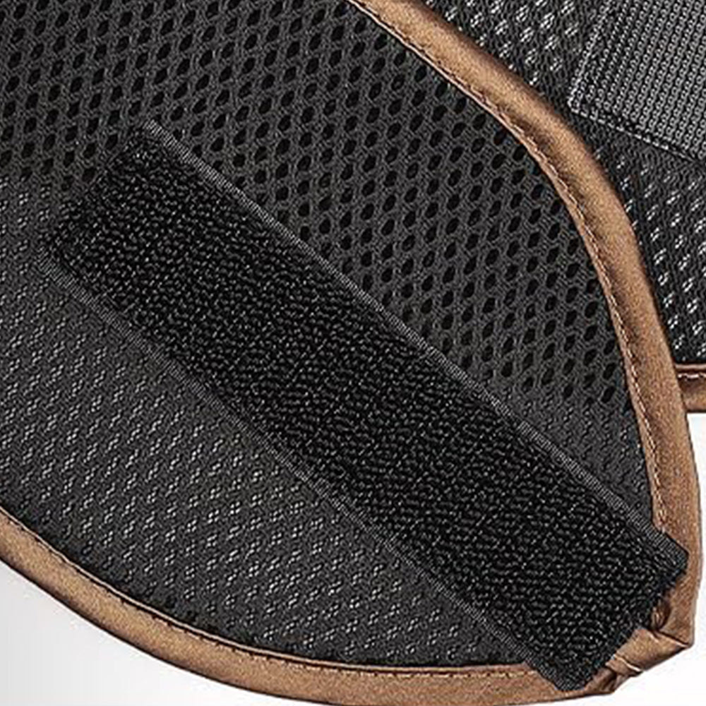 2-in-1 Mesh Sleep Hair Band for Short Hair Overnight - Brown