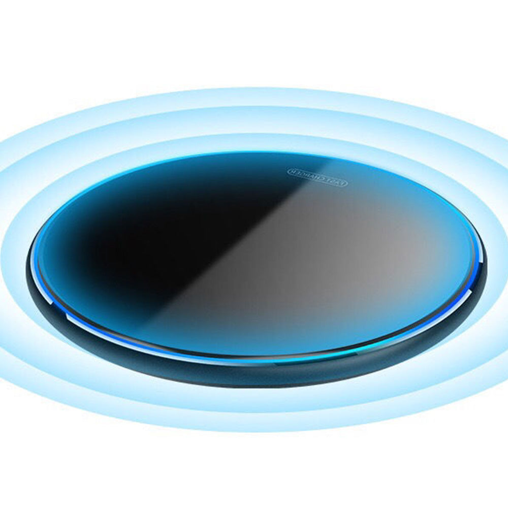 Fast Wireless Charger Pad with Mirror Surface for Phone-Black