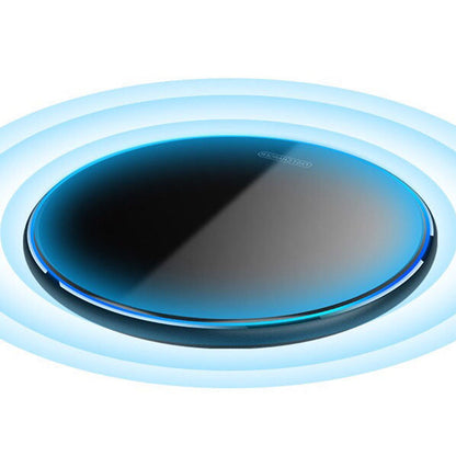 Fast Wireless Charger Pad with Mirror Surface for Phone-Black