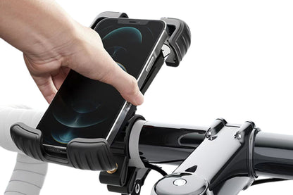 Aluminum Alloy 360-Degree Rotating Bike & Motorcycle Phone Holder for 4.7-6.8 Inch Smartphones