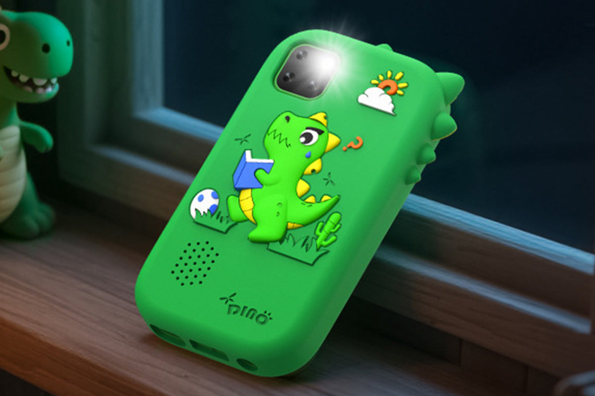 Little Ones Smart Phone with Dual Cameras and 32GB Card Christmas Birthday Gift for Aged 4 -Green