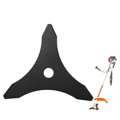 2 Pack 3 Tooth Lawn Mower Blade 255mm Rotary Mower Blade with 25.4mm Center Hole