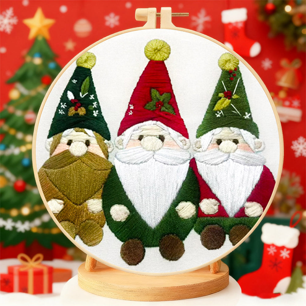 4 Pack Christmas Embroidery Kit For Adults Beginners