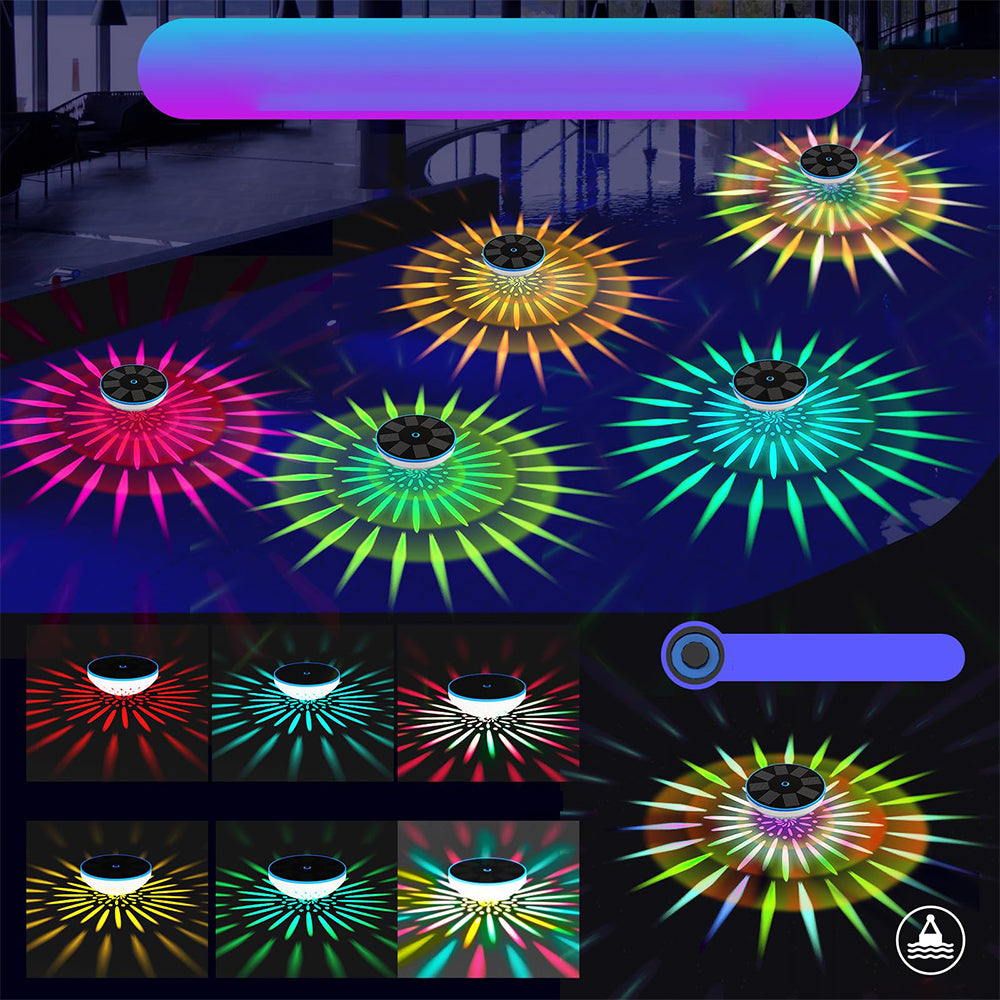 Floating Solar Light with 6 Color Modes Waterproof Floating Lights