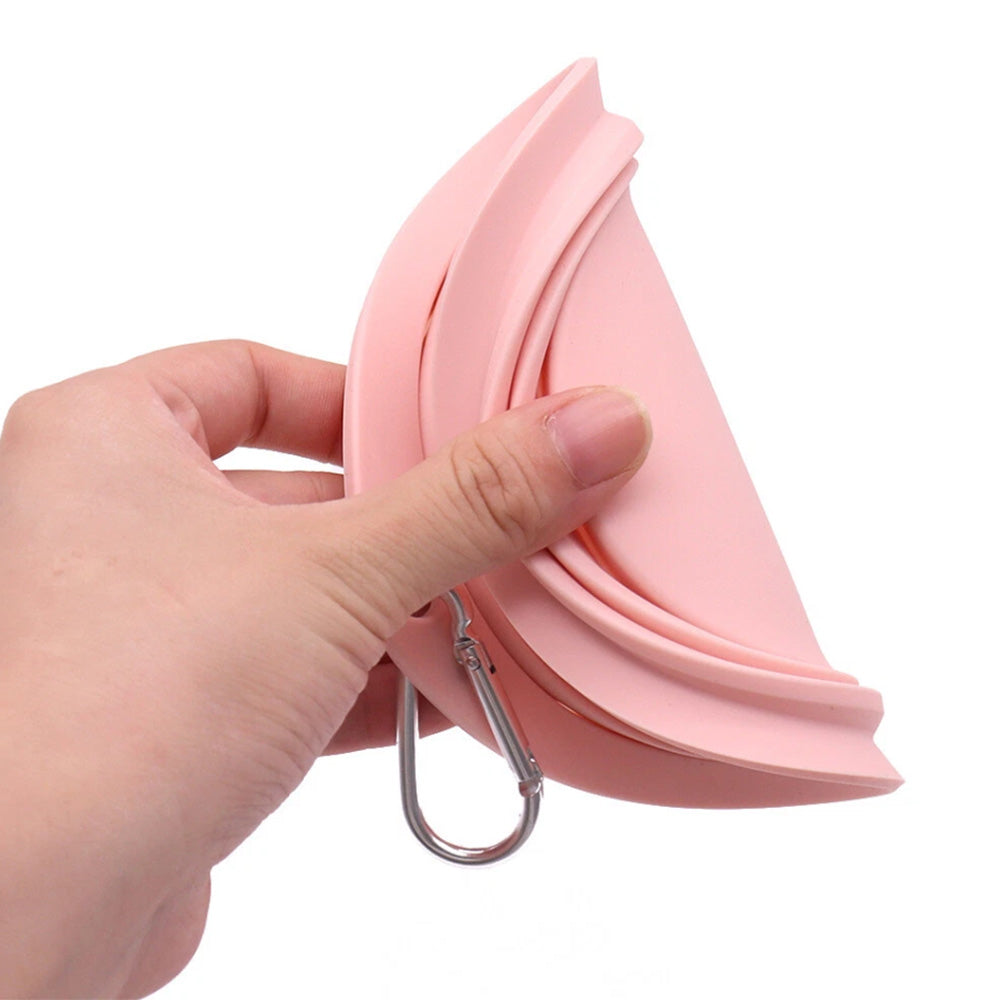 2 Pack Foldable Collapsible Dog Cat Pet Bowl