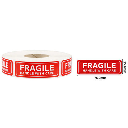 1000 Pieces Self Adhesive Fragile Handle with Care Label Stickers
