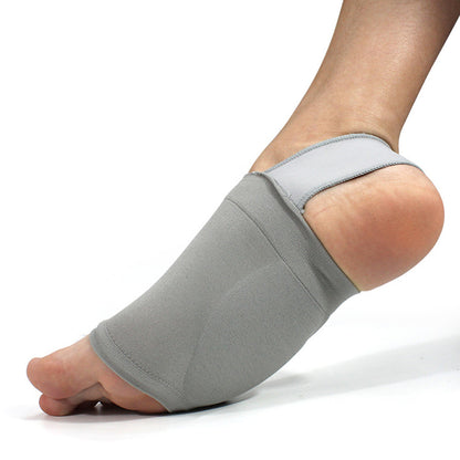 Arch Support Soft Pad Brace Sleeve Ankle Foot Wrap For Feet Flat-Grey