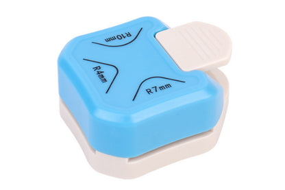 3-In-1 Corner Rounder Paper Round Corner Edges Punch - Blue