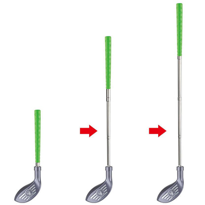 Kids Golf Toy Set Retractable Golf Clubs with Scorecard and Storage Bag Outdoor Yard Games