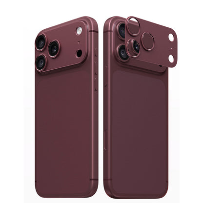 Aluminum Hollow Camera Lens Protector for iPhone 18 Pro Max - Wine Red