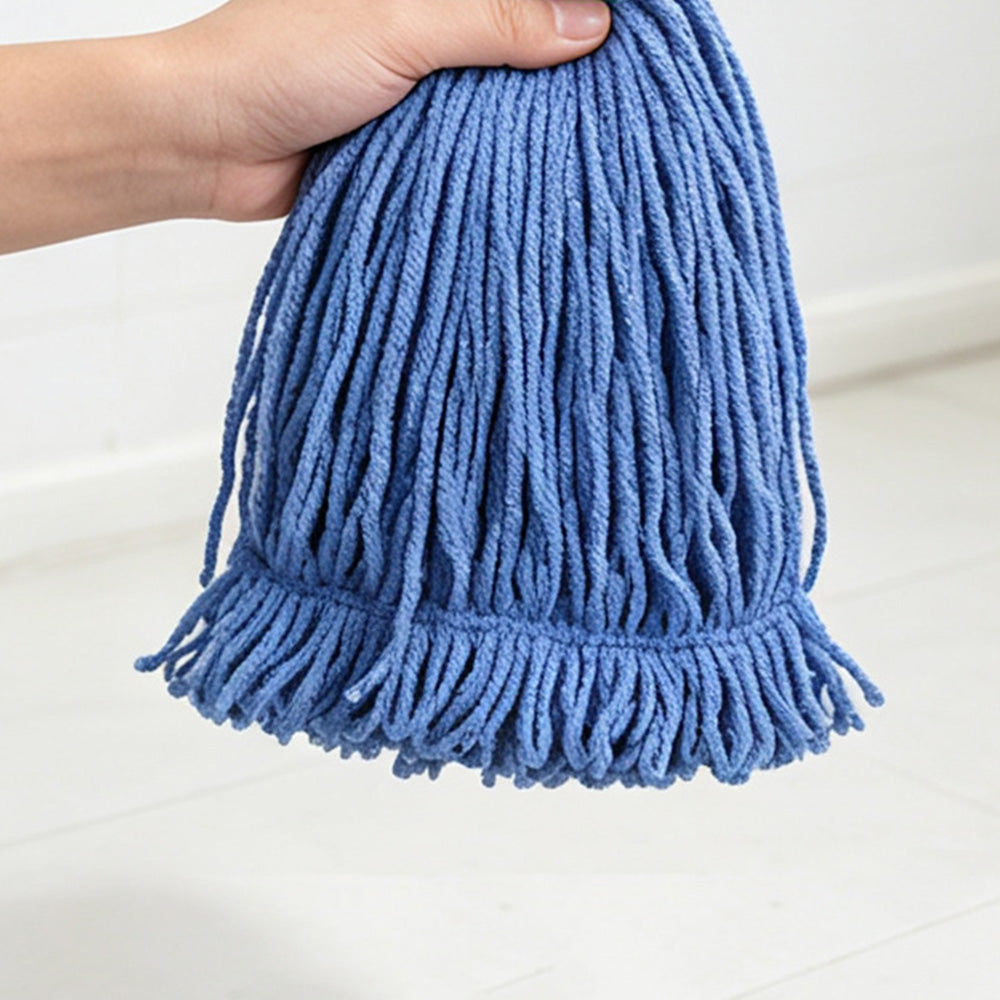 Cotton String Mop Head Detachable Loop-End Mop - Blue