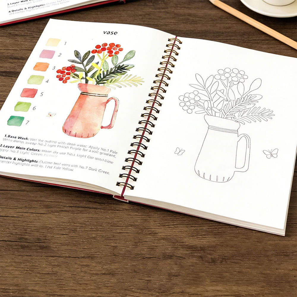 Watercolor Paper Workbook for Adults