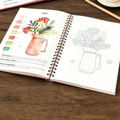 Watercolor Paper Workbook for Adults