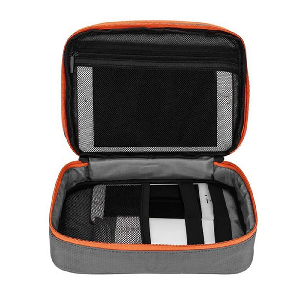 Electronic Organizer Travel Case Cable Organizer Bag For Travel Essentials-Grey
