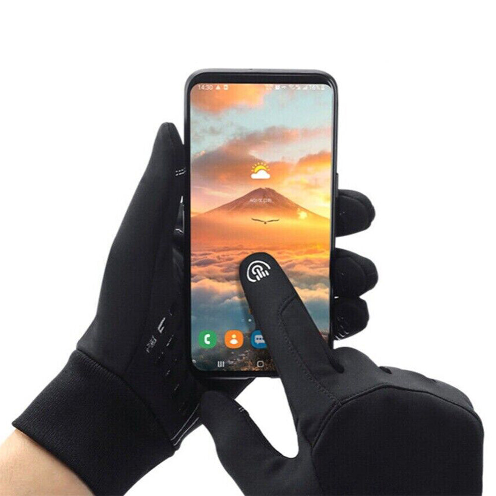 Pair of Touchscreen Ski Gloves Water Resistant Winter Warm Ski Gloves for Sports Fishing