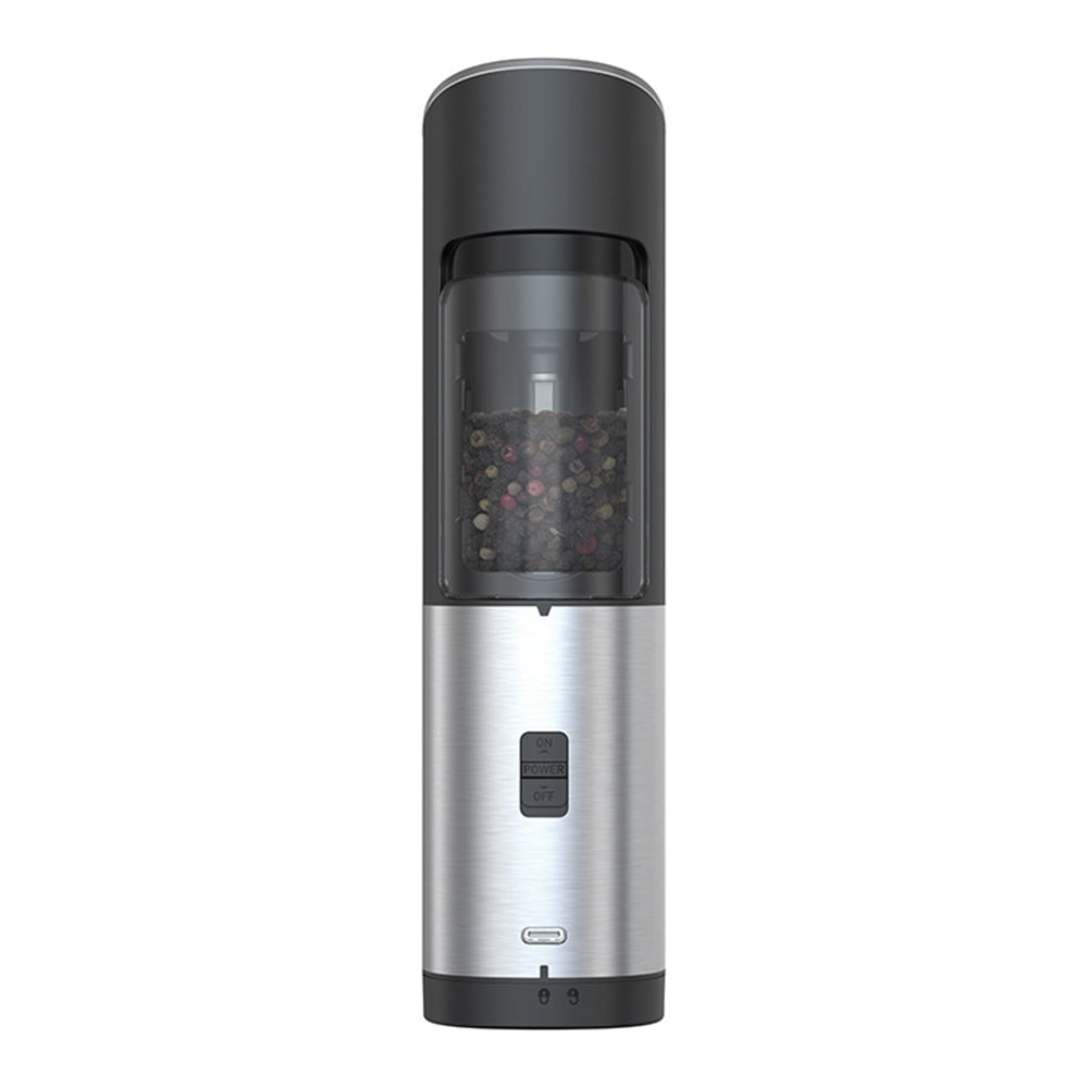 LED Automatic Electric Gravity Salt Pepper Grinder Mill Adjustable Coarseness