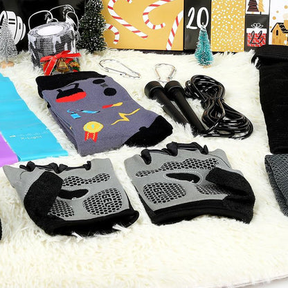 Fitness Advent Calendar 24 Day Christmas Countdown Gym Accessories Gift Set
