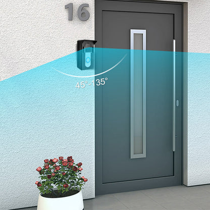 Adjustable Rotating Video Doorbell Mount with Rain Cover