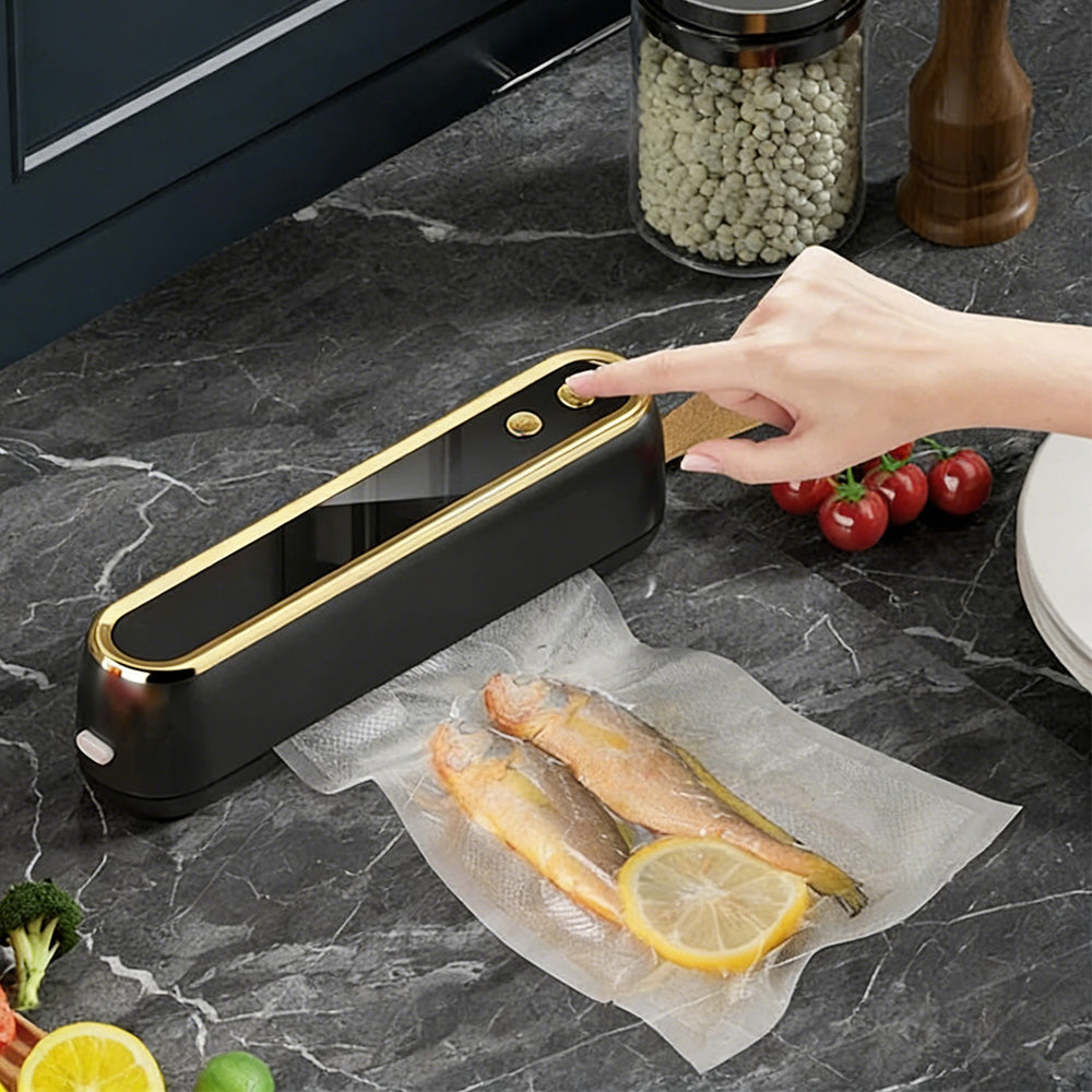 Cordless Portable Mini Vacuum Sealer Machine-Black