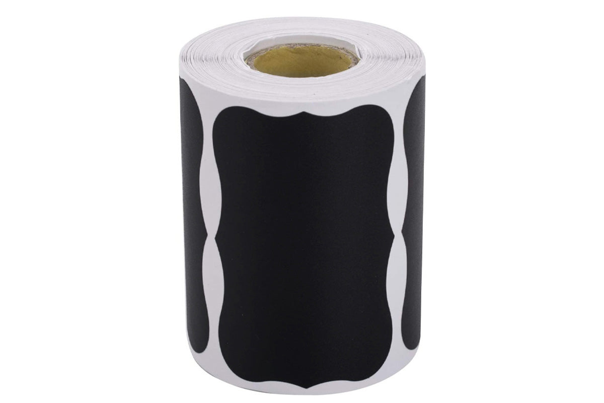 300 Water-Resistant Chalkboard Label Stickers