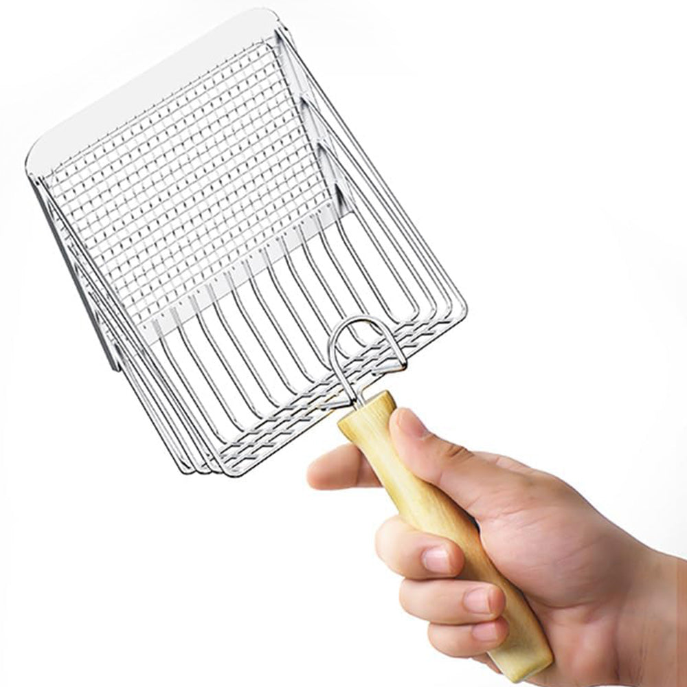 2-in-1 Cat Litter Shovel Large Sifter Scoop for Multi-cat Families