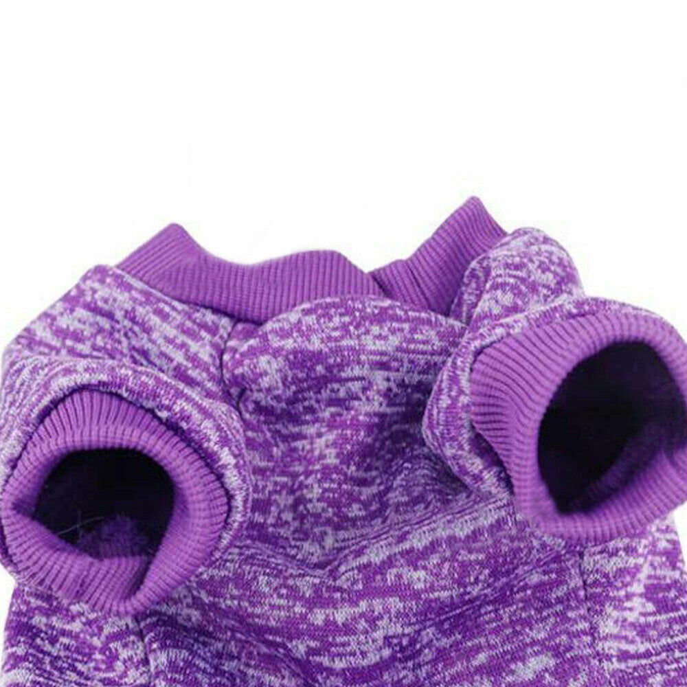 Dog Sweatshirt Pullover for Dogs Cats-Purple