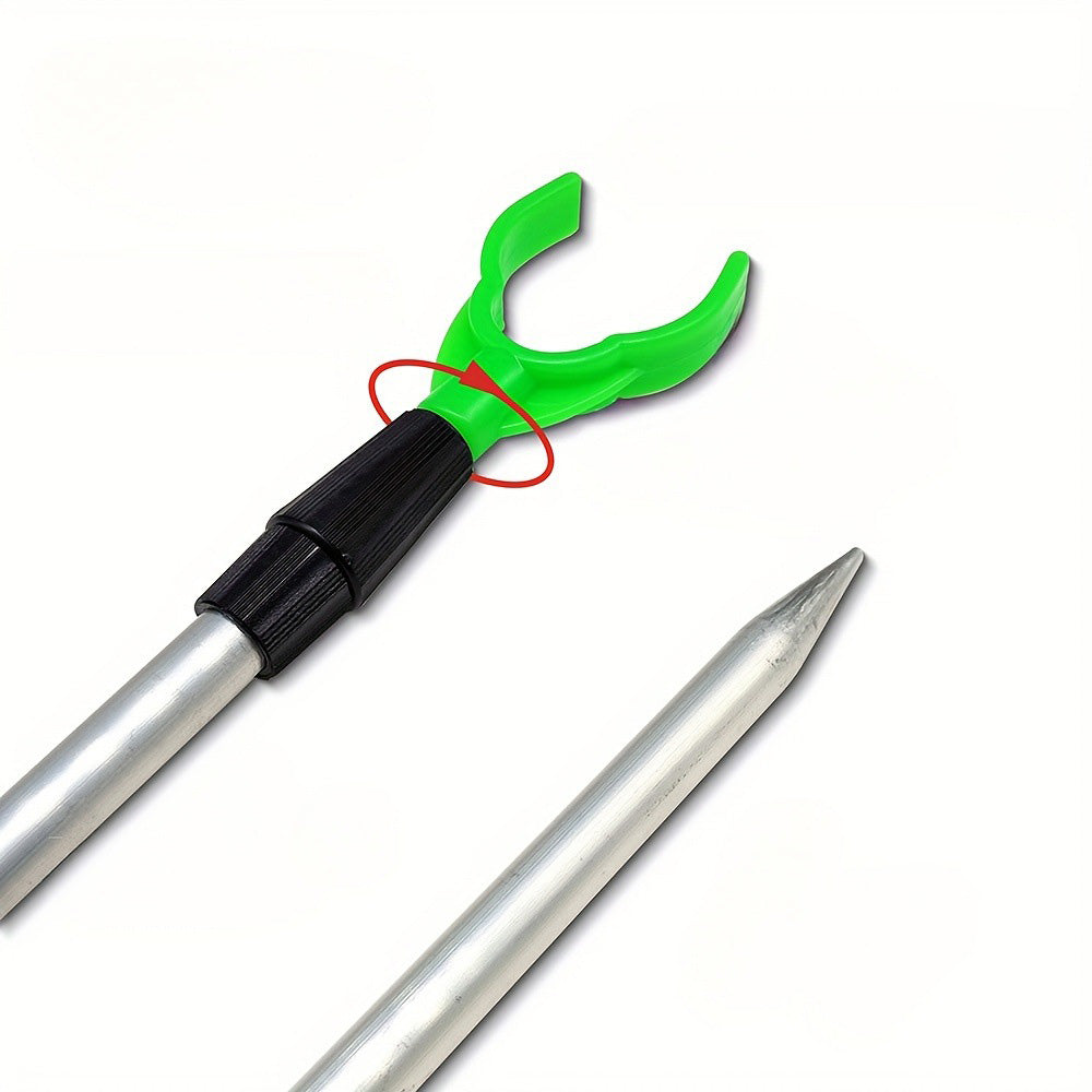 Five Piece Telescopic Aluminum Fishing Rod Holder Set-S
