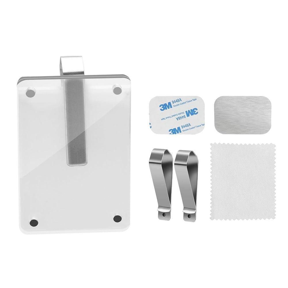 2PCS Clear Car Sun Visor Photo Holders with Magnetic Clips for Pictures