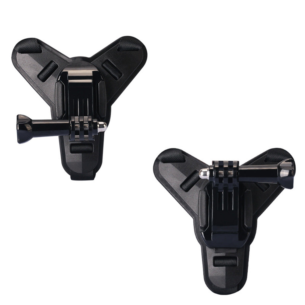 Motorcycle Helmet Chin Mount for Action Camera Quick Release Shockproof-Black