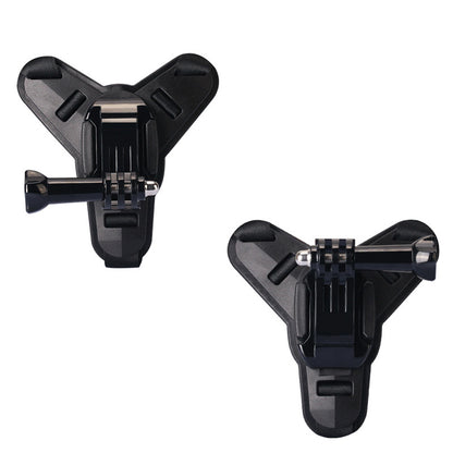 Motorcycle Helmet Chin Mount for Action Camera Quick Release Shockproof-Black