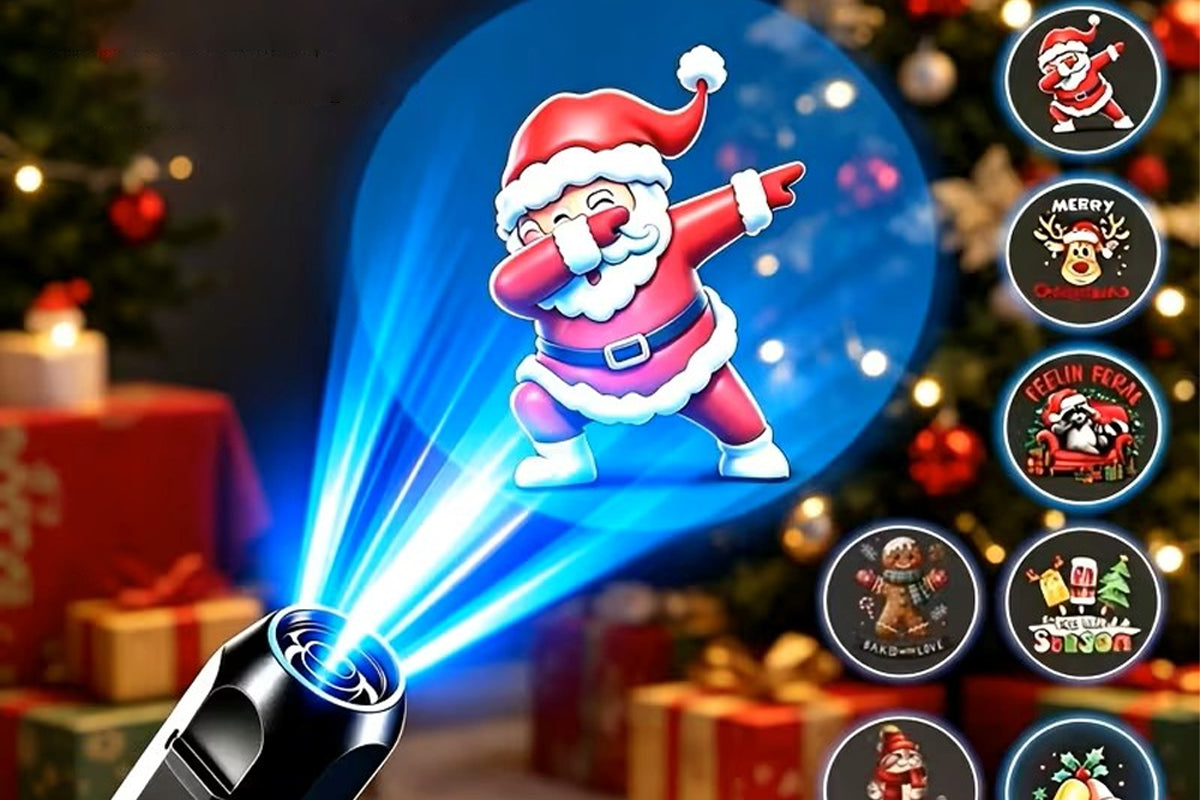 USB Powered Christmas Projector Light - 10 Slides
