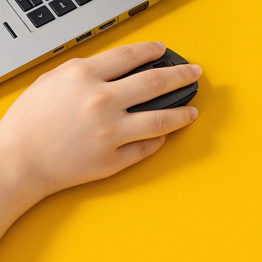Large PU Leather Desk Mat Waterproof Non Slip Mouse Pad for Office Home-Yellow