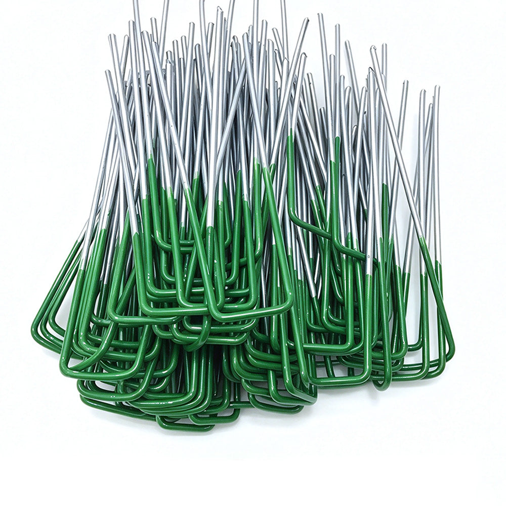 100Pcs U Shaped Metal Garden Landscape Staples