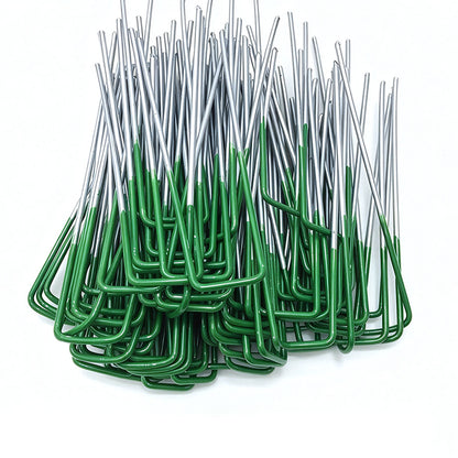 100Pcs U Shaped Metal Garden Landscape Staples