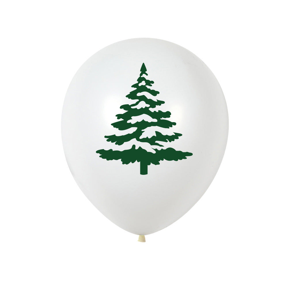 30Pcs Christmas Latex Balloons ¨C Red Nose Reindeer Santa & Tree Party Decorations