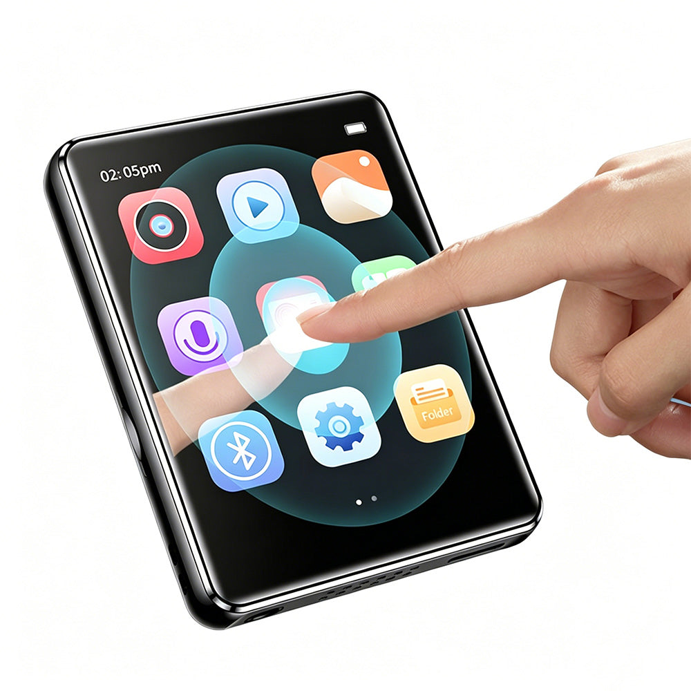 Portable Bluetooth MP3 Player with 2.4 Inch Full Touch Screen