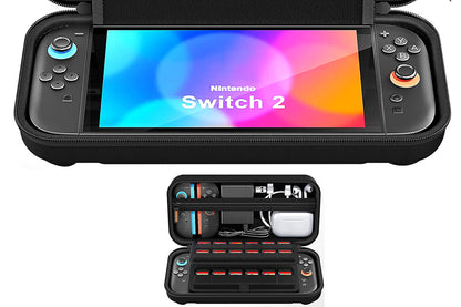 Protective Hard Shell Carrying Case With 24 Game Card Slots For Switch 2