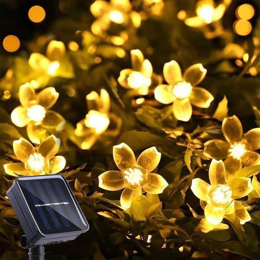 Outdoor Solar Flower String Lights Fairy Garden Lights for Christmas Decor Style 2