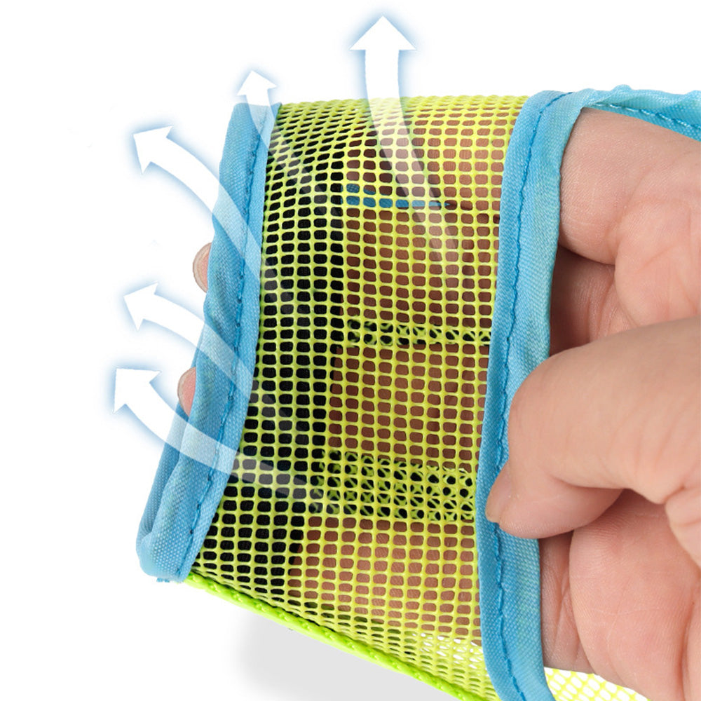 Dog Muzzle Air Mesh Adjustable Mouth Guard for Bark and Scavenging Prevention Green