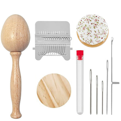 Mini DIY Darning Weaving Loom Kit for Clothes Repair