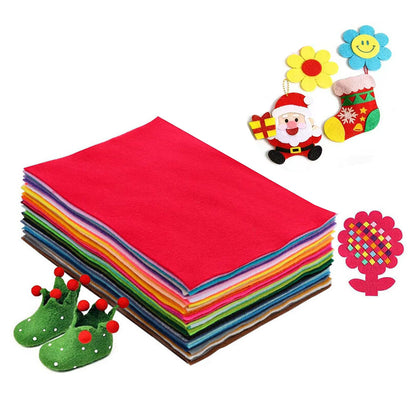 40Pcs Stiff Polyester Felt Fabric Sheets for Sewing and DIY Crafts